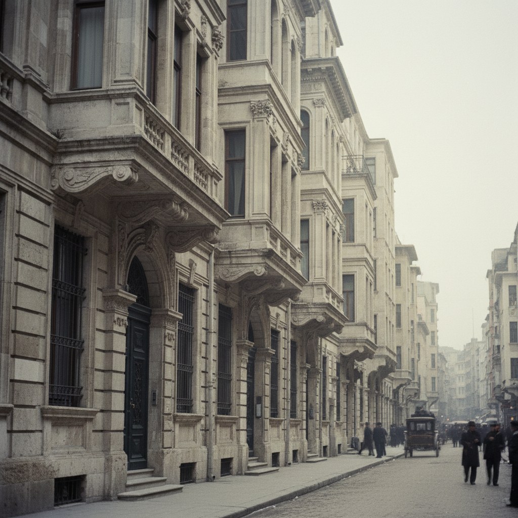 Galata Bankalar Caddesi cephesi